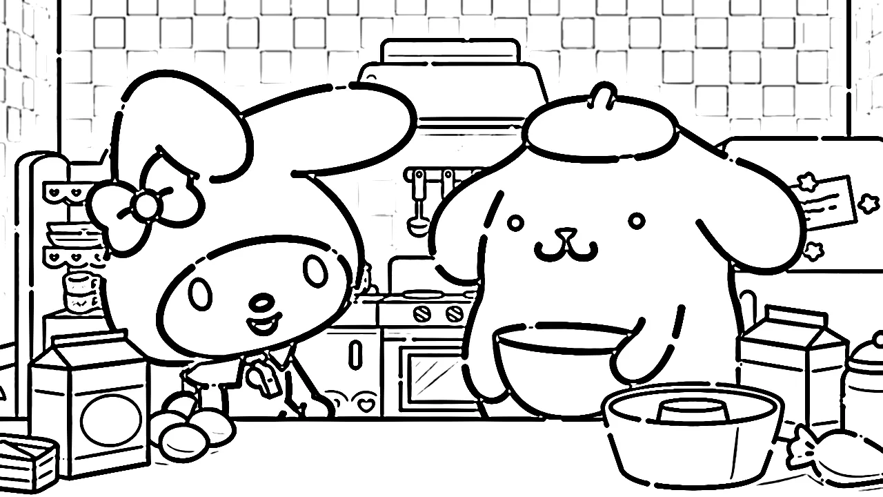 coloriage Sanrio a imprimer