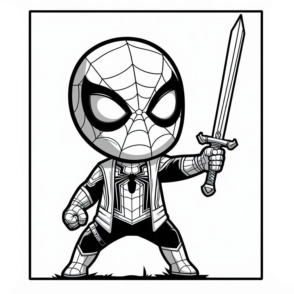 coloriage Spider Man a colorier en ligne