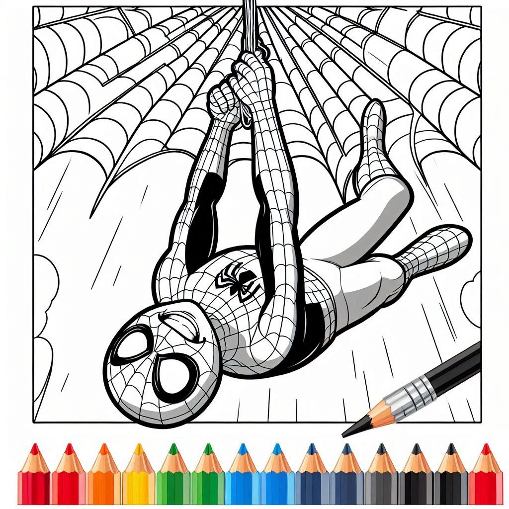 coloriage Spider Man à imprimer gratuitement