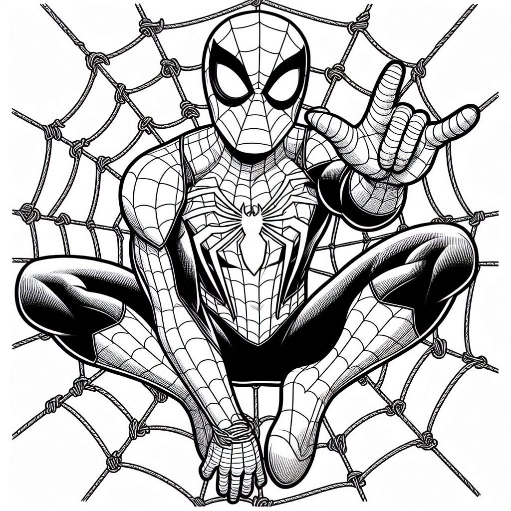 coloriage Spider Man a imprimer gratuit