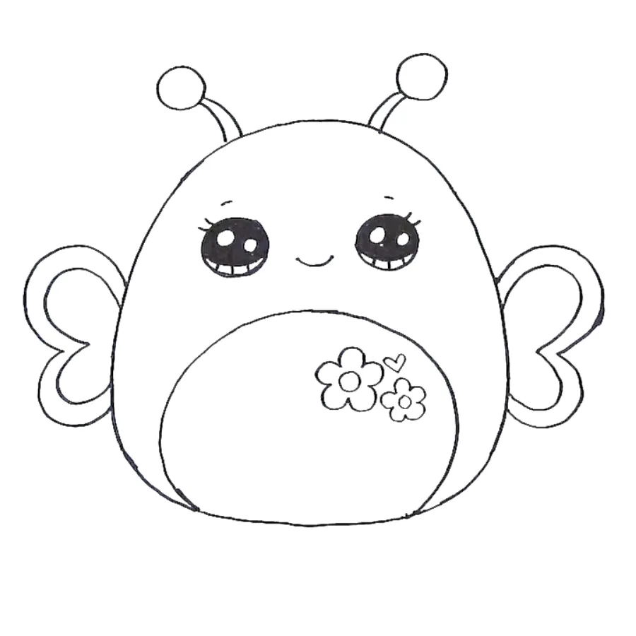 coloriage Squishmallow pour enfant à imprimer