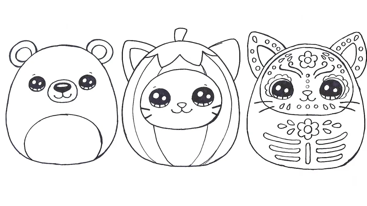 coloriage Squishmallow à imprimer pour enfant de 8 ans