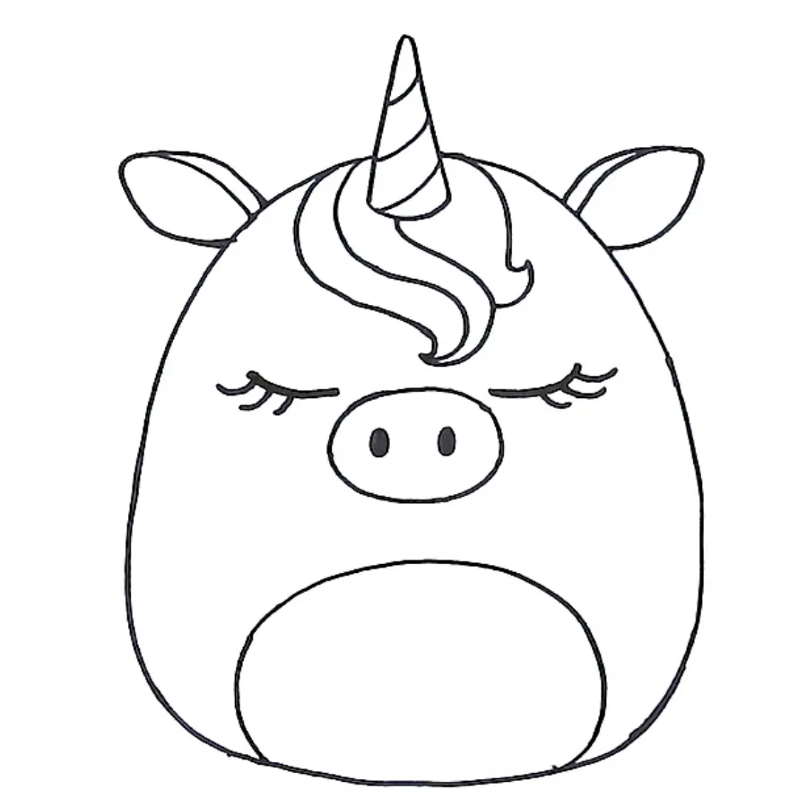 imprimer coloriage Squishmallow 1