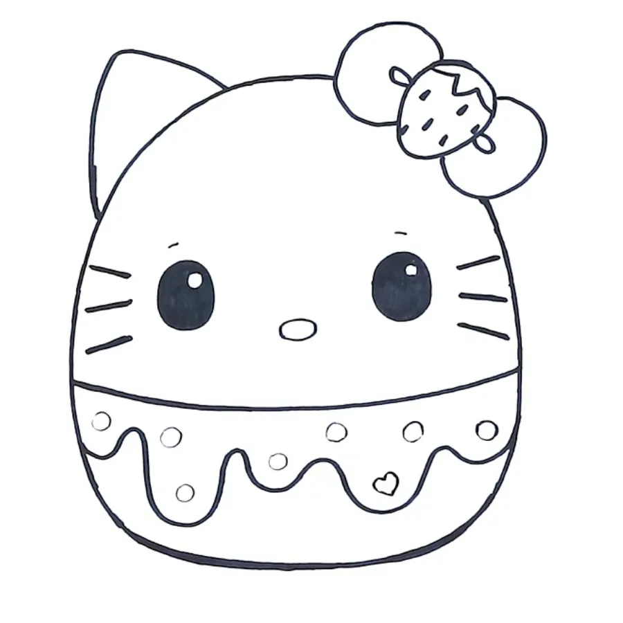 coloriage Squishmallow a imprimer gratuit