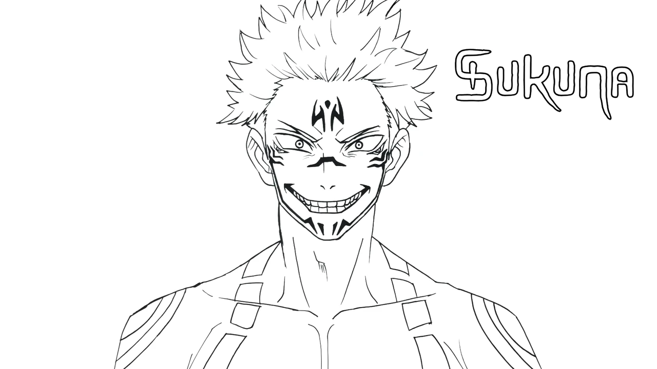 coloriage Sukuna et dessins