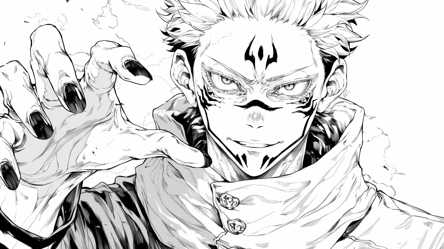 coloriage Sukuna en ligne