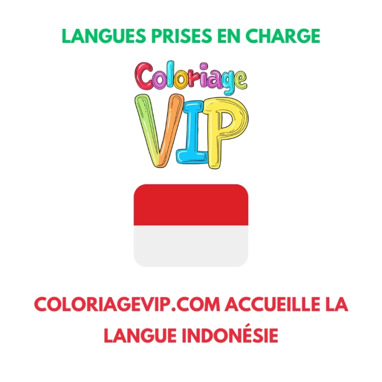 Coloriage Coloriagevip.com débarque en Indonésie et célèbre sa première langue asiatique !