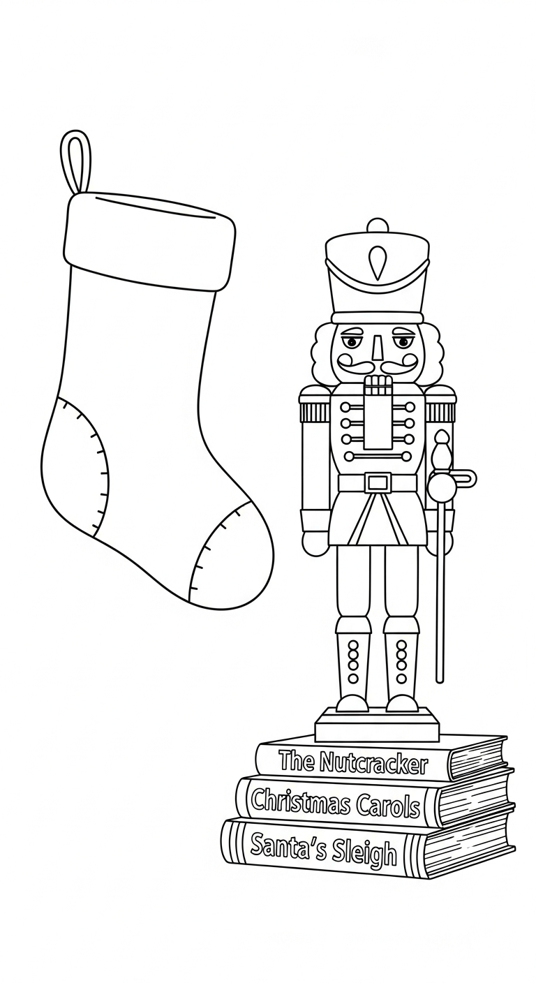 coloriage Chaussette de Noël update en ligne pour enfant