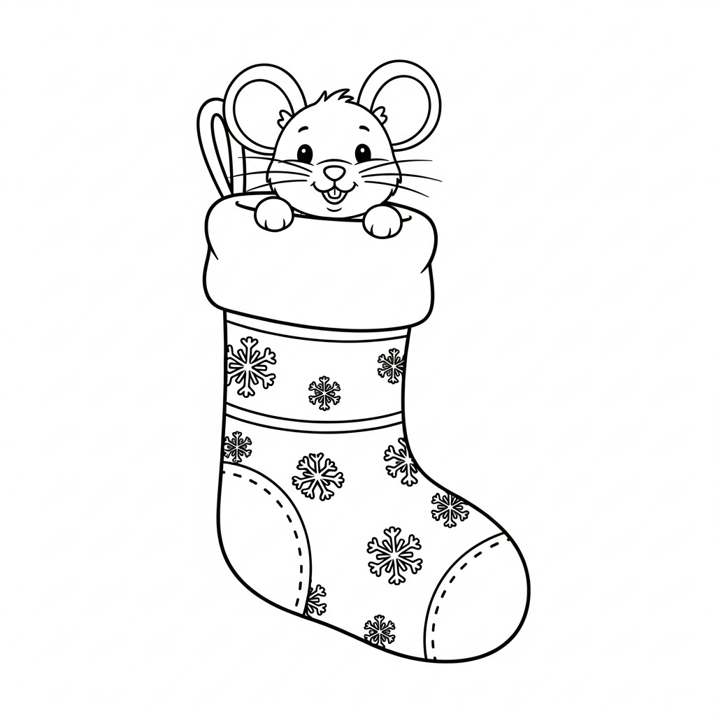 télécharger coloriage Chaussette de Noël update gratuit