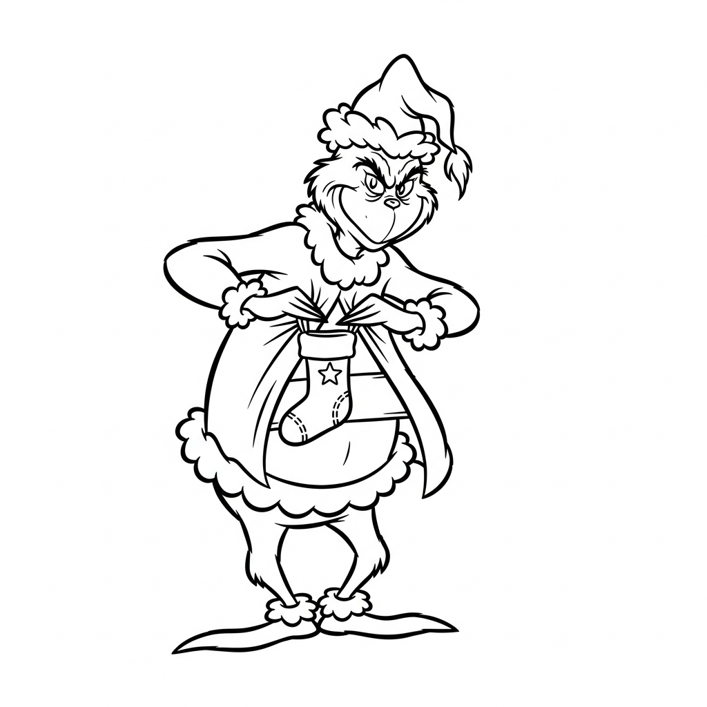 coloriage Chaussette de Noël update a imprimer gratuitement