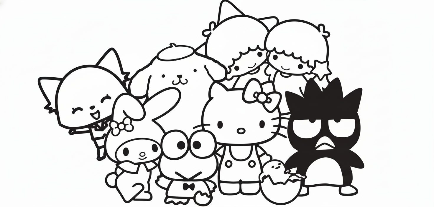 coloriage sanrio updated gratuit pour enfants