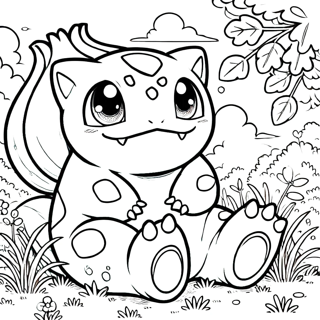 coloriage Bulbizarre en ligne pour enfant