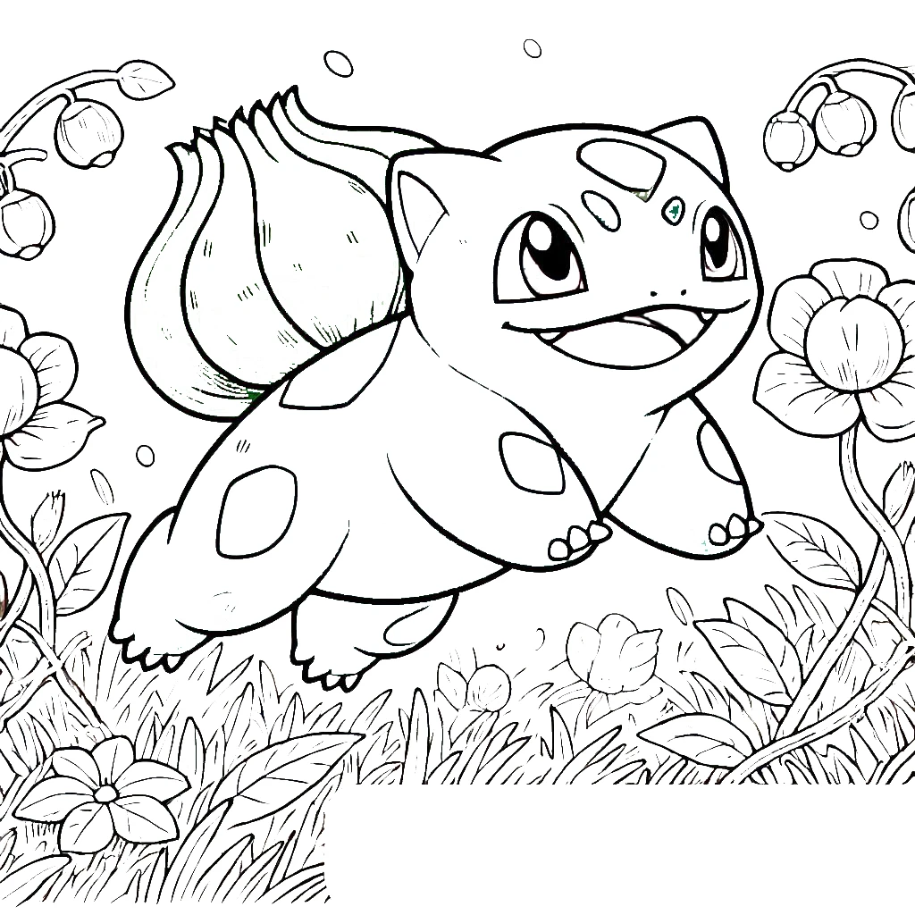 image de coloriage Bulbizarre pour enfant