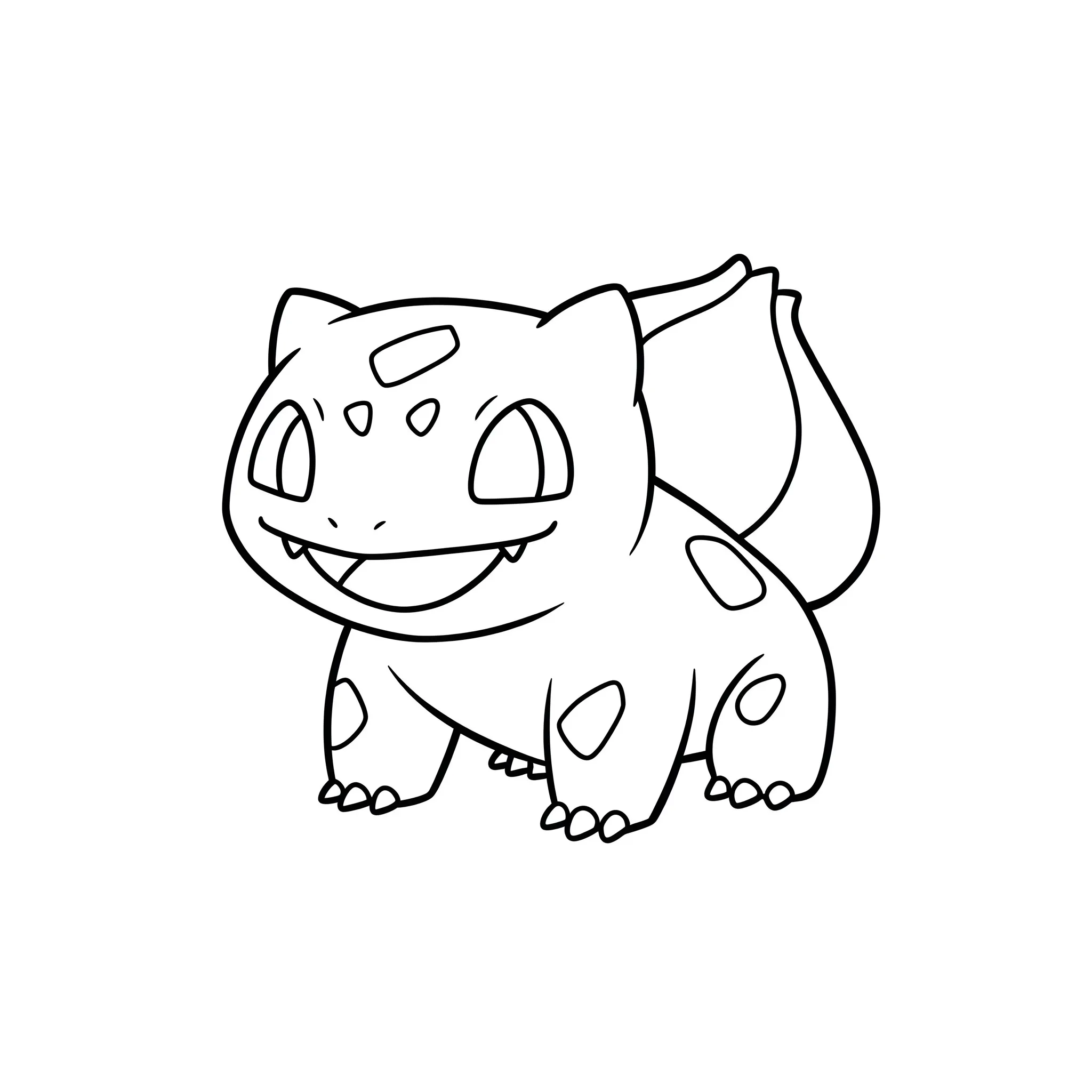 coloriage Bulbizarre souriant gratuit pour enfants