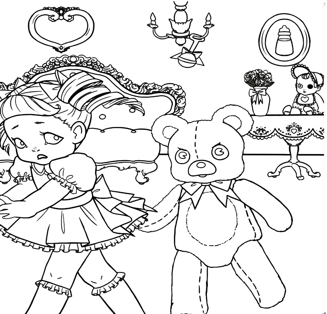 coloriage Cry Baby pour enfant