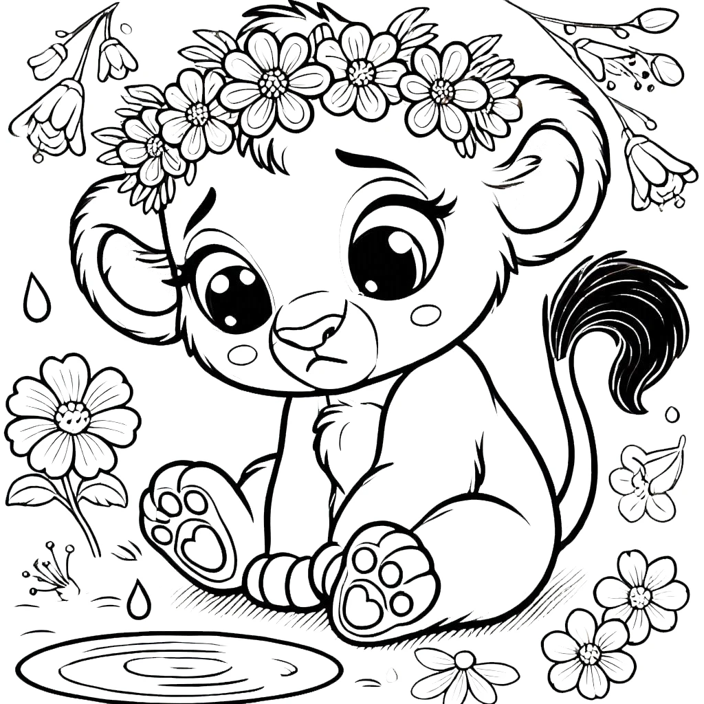 coloriage Disney Bébé pour enfant de 6 ans 1