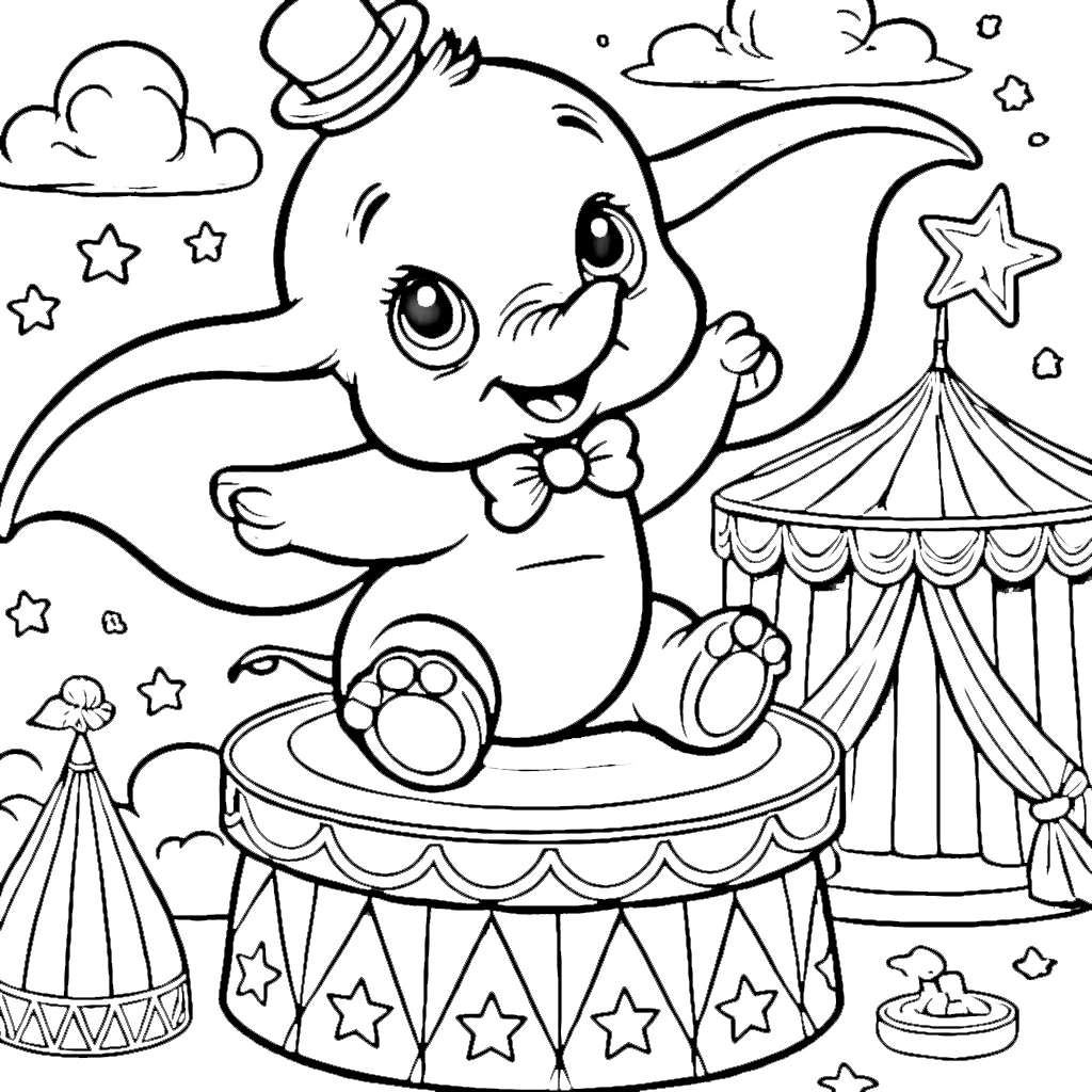 coloriage Disney Bébé à imprimer gratuitement