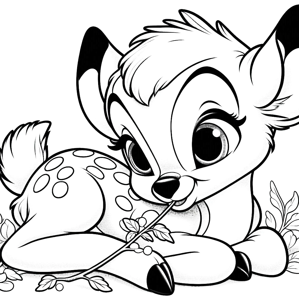 coloriage Disney Bébé pour enfant de 5 ans