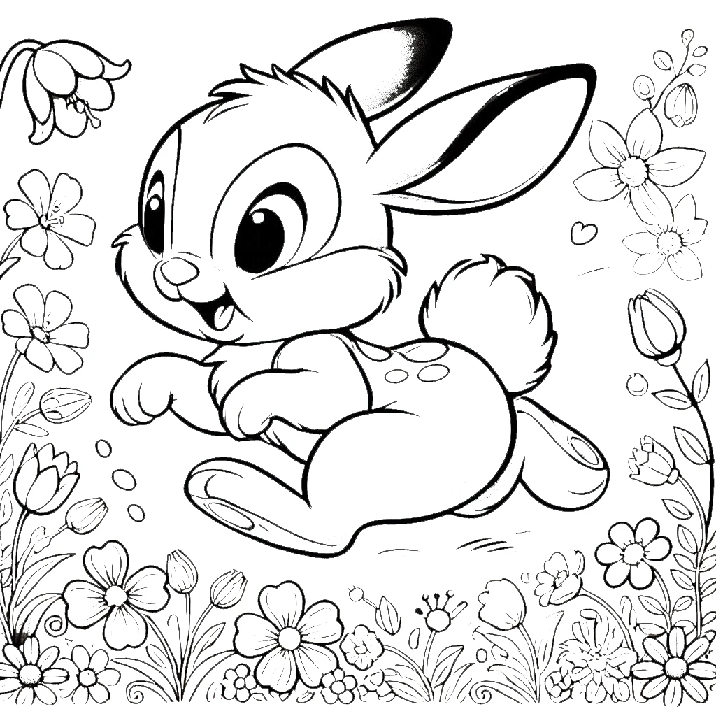 coloriage Disney Bébé et apprentissage