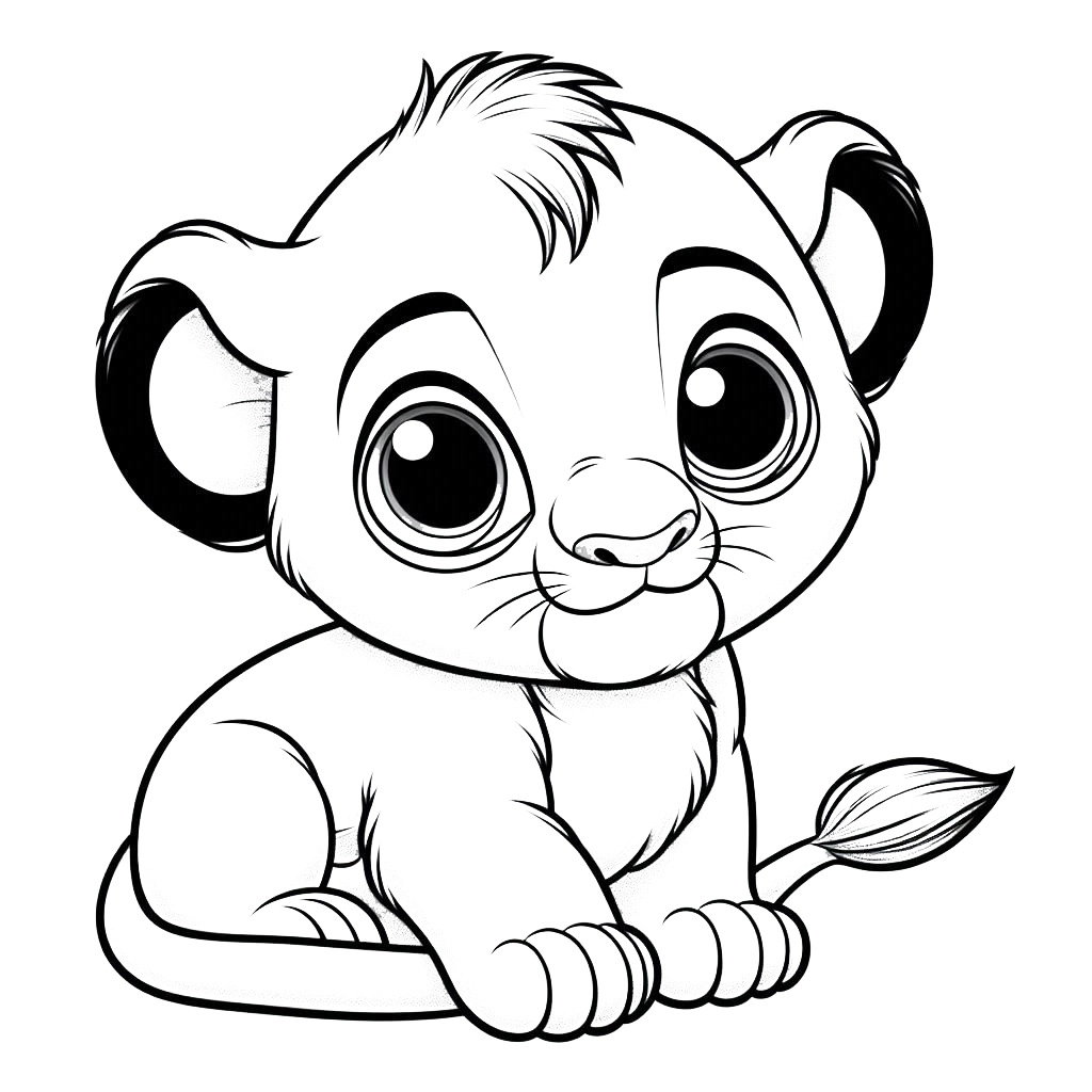 coloriage Disney Bébé à imprimer pour enfant de 3 ans