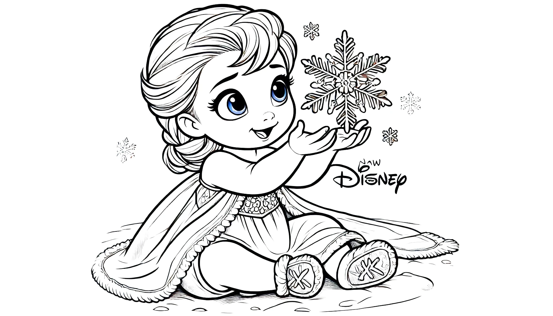 coloriage Disney Bébé pour enfant de 8 ans