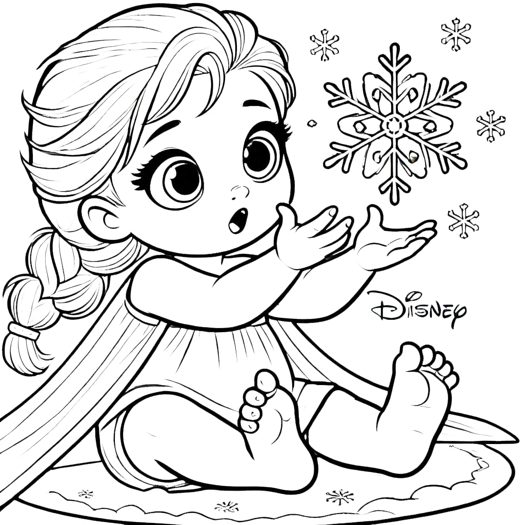 coloriage Disney Bébé pour enfants a imprimer gratuit 1