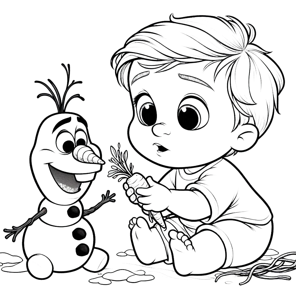 coloriage Disney Bébé en ligne 1