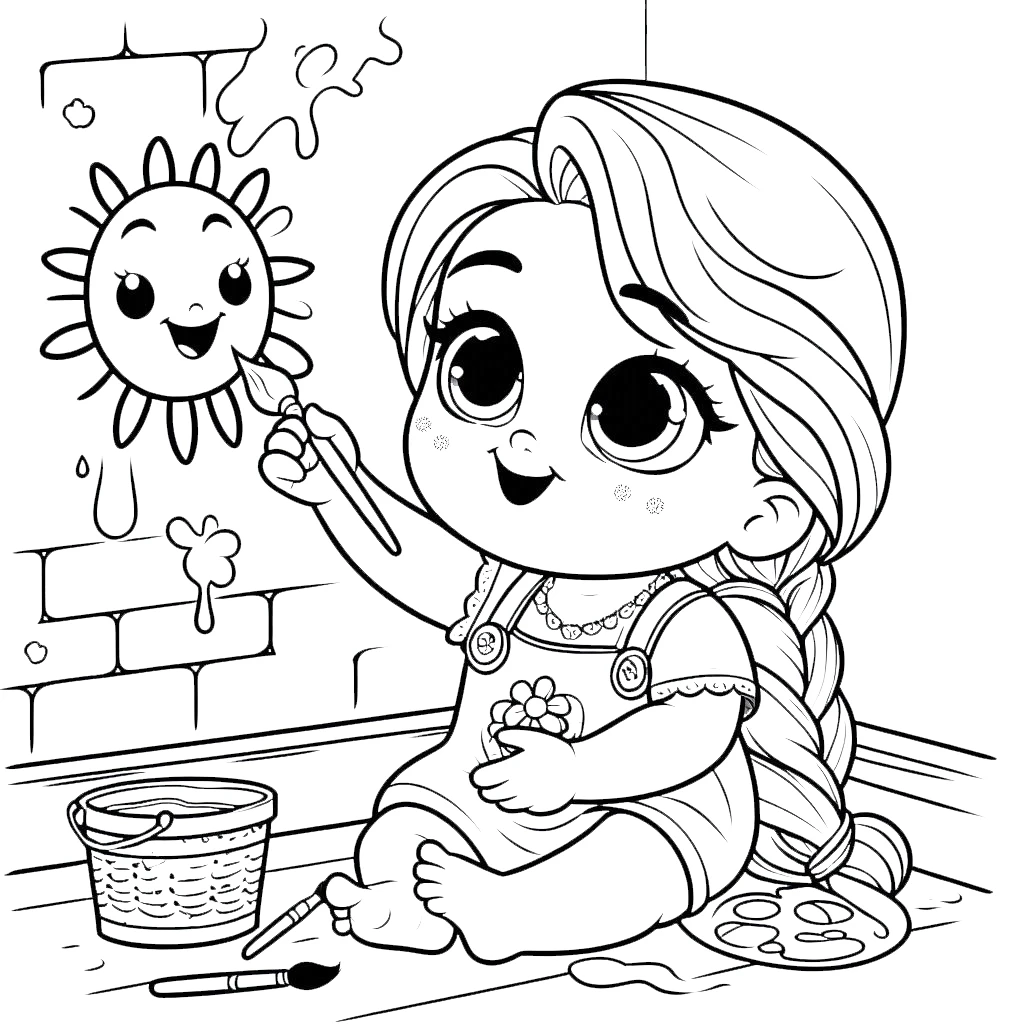 coloriage Disney Bébé pour bebe a imprimer 1