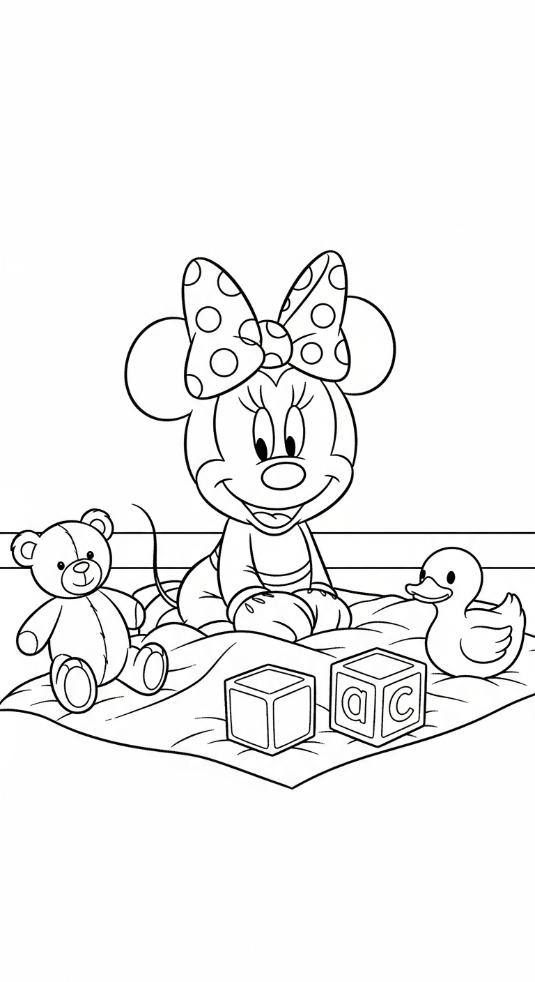 imprimer coloriage Disney Bébé updated gratuit