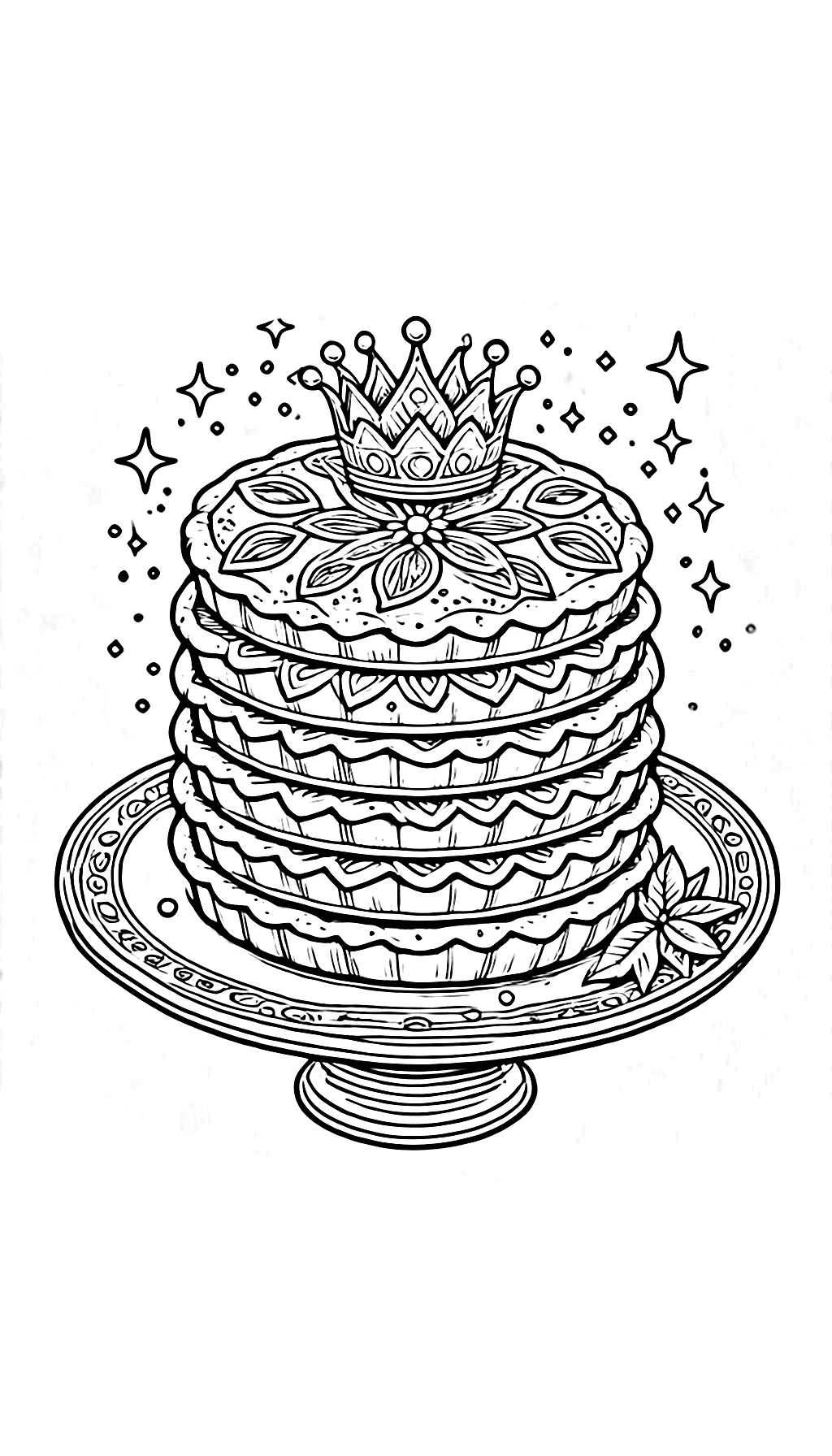 coloriage Galette des rois a telecharger