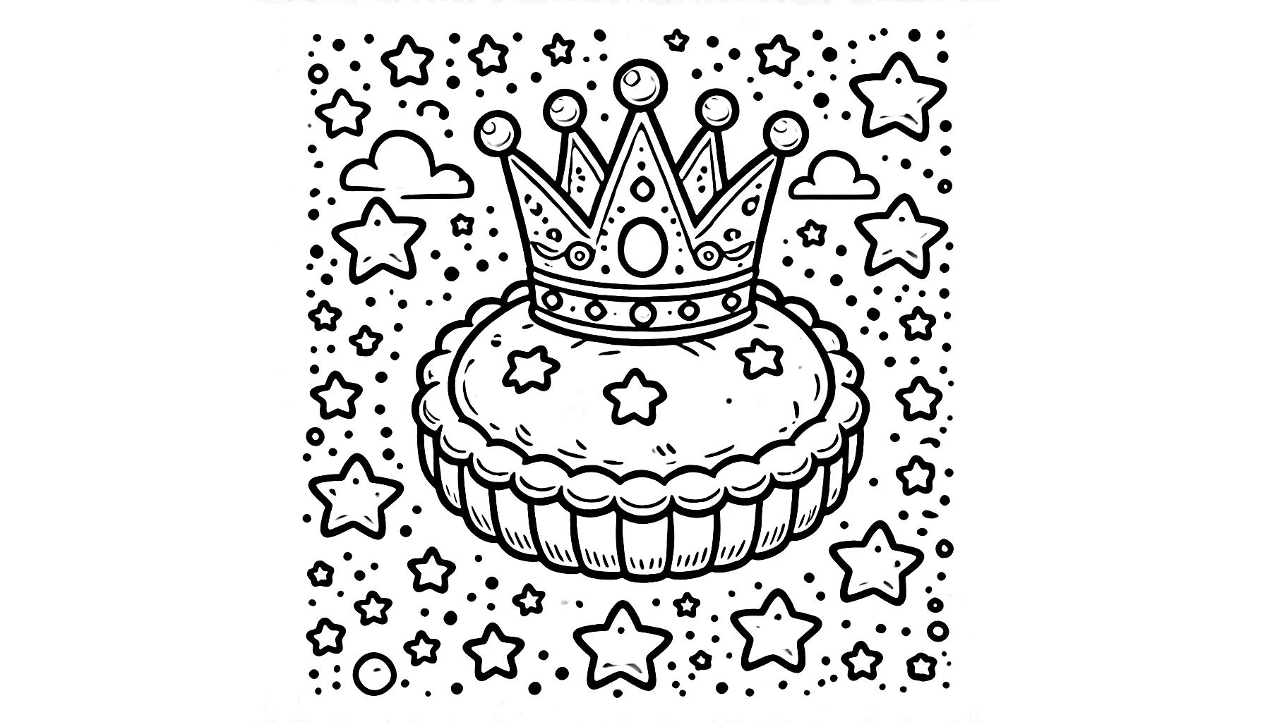 coloriage Galette des rois et dessins