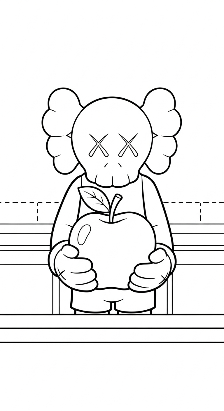 coloriage KAWS updated de pour enfants