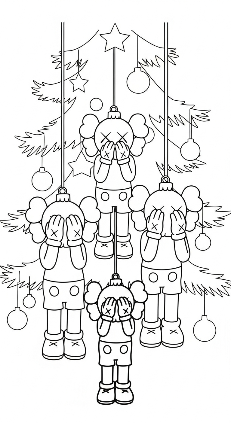 coloriage KAWS updated gratuit