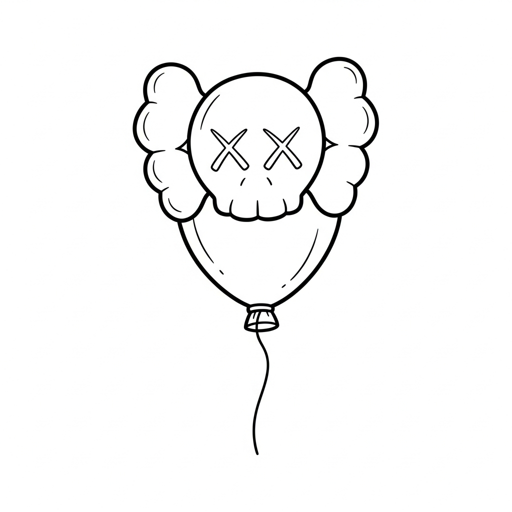télécharger coloriage KAWS updated gratuit