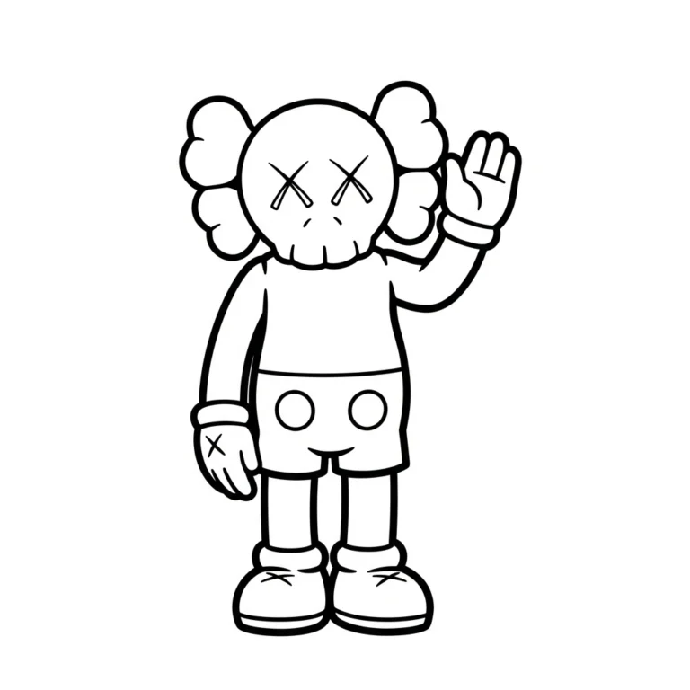 Coloriage KAWS