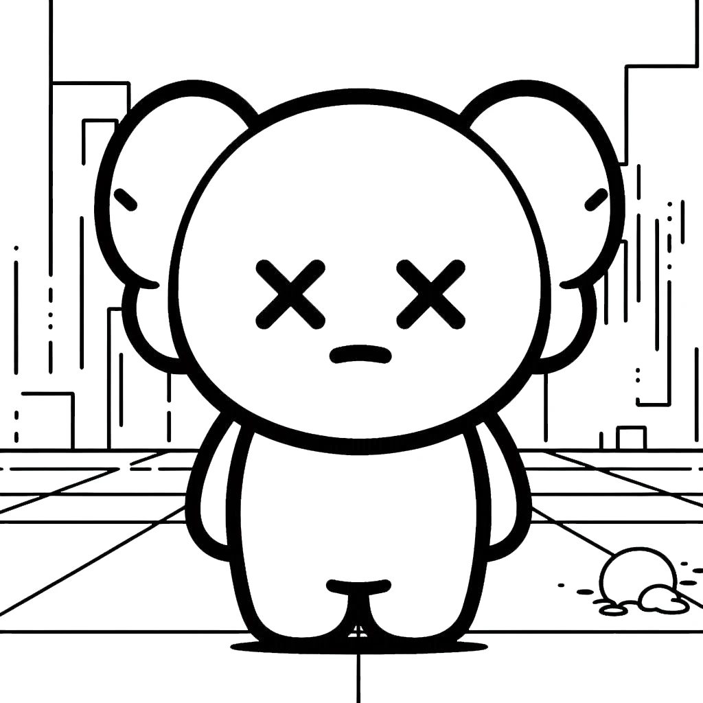 coloriage Kaws en ligne 1