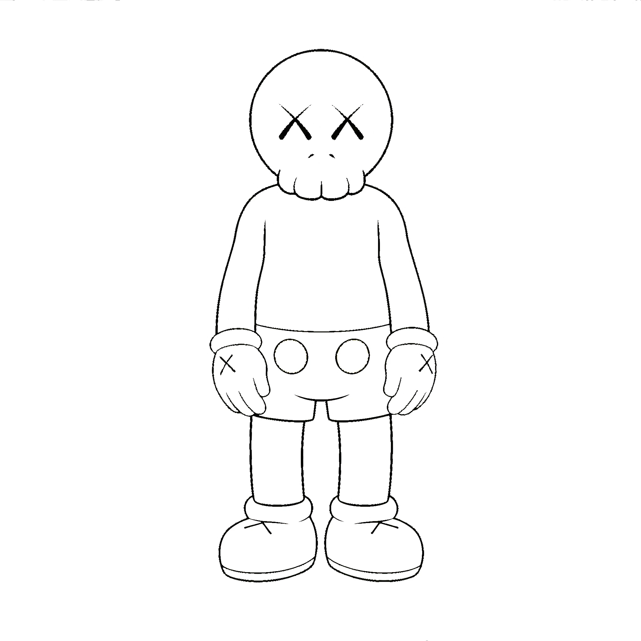 coloriage Kaws en ligne pour enfant 1