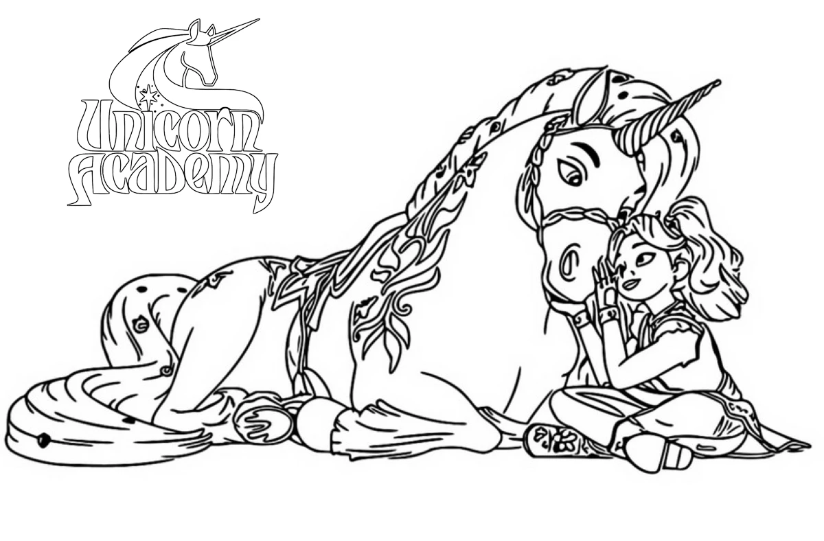 Unicorn Academy Coloring Pages Free Unicorn Academy Coloring Pages Free