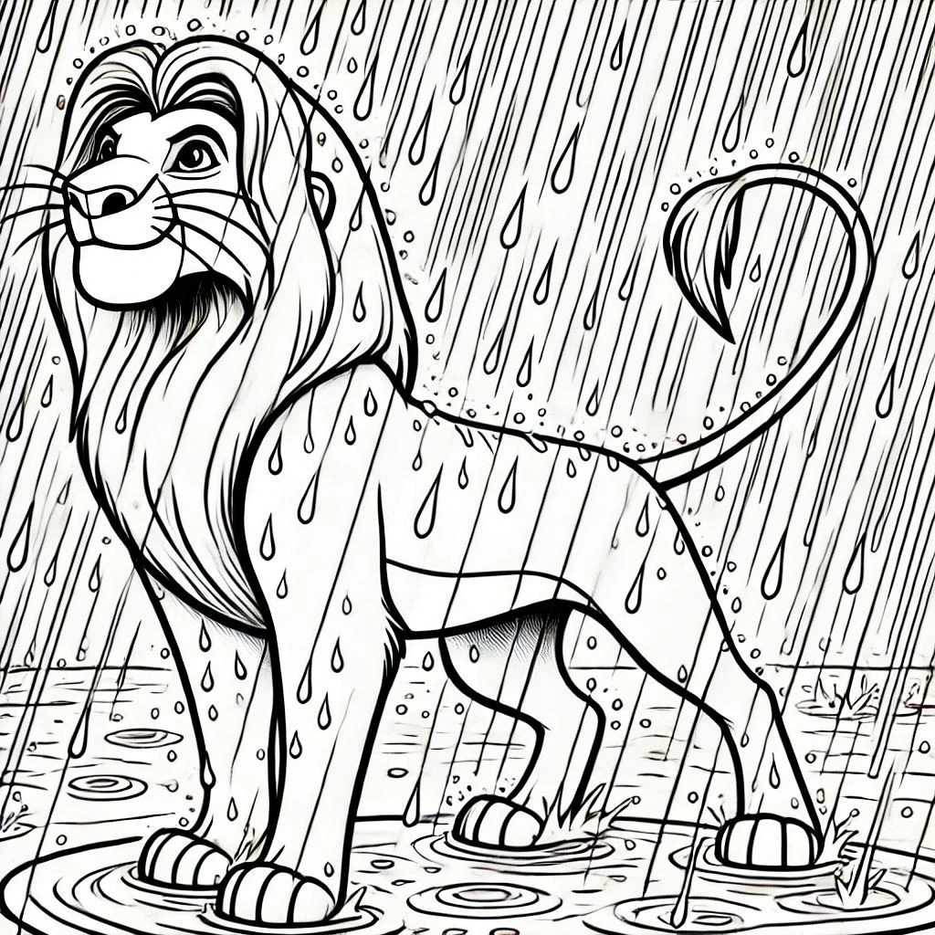 coloriage Mufasa à imprimer