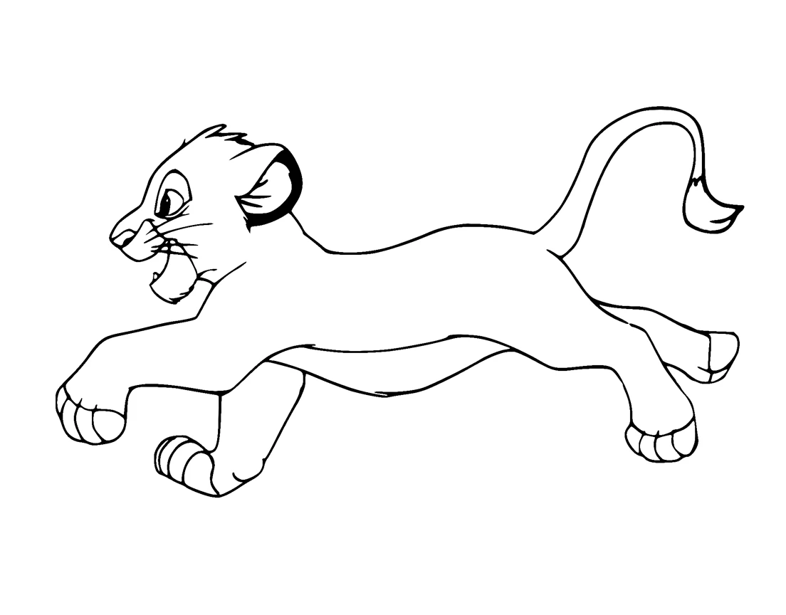 coloriage Mufasa à imprimer pour enfant de 6 ans