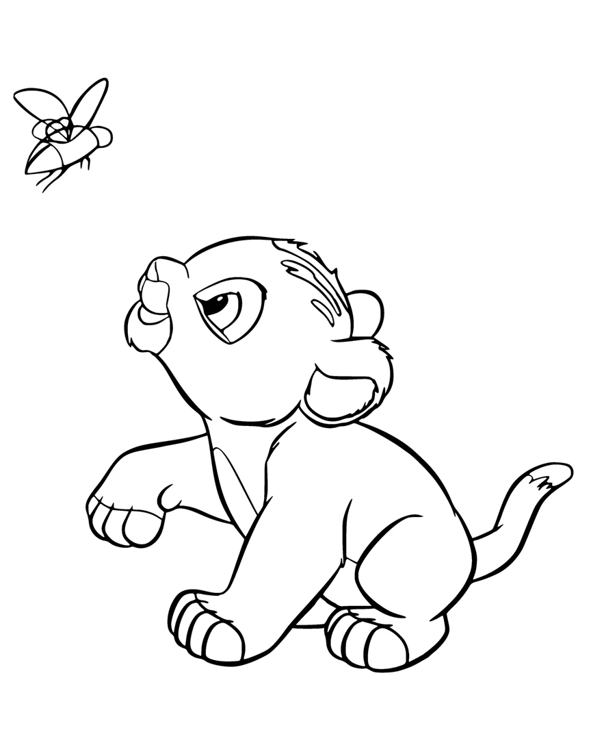 coloriage Mufasa à imprimer pour enfant de 10 ans