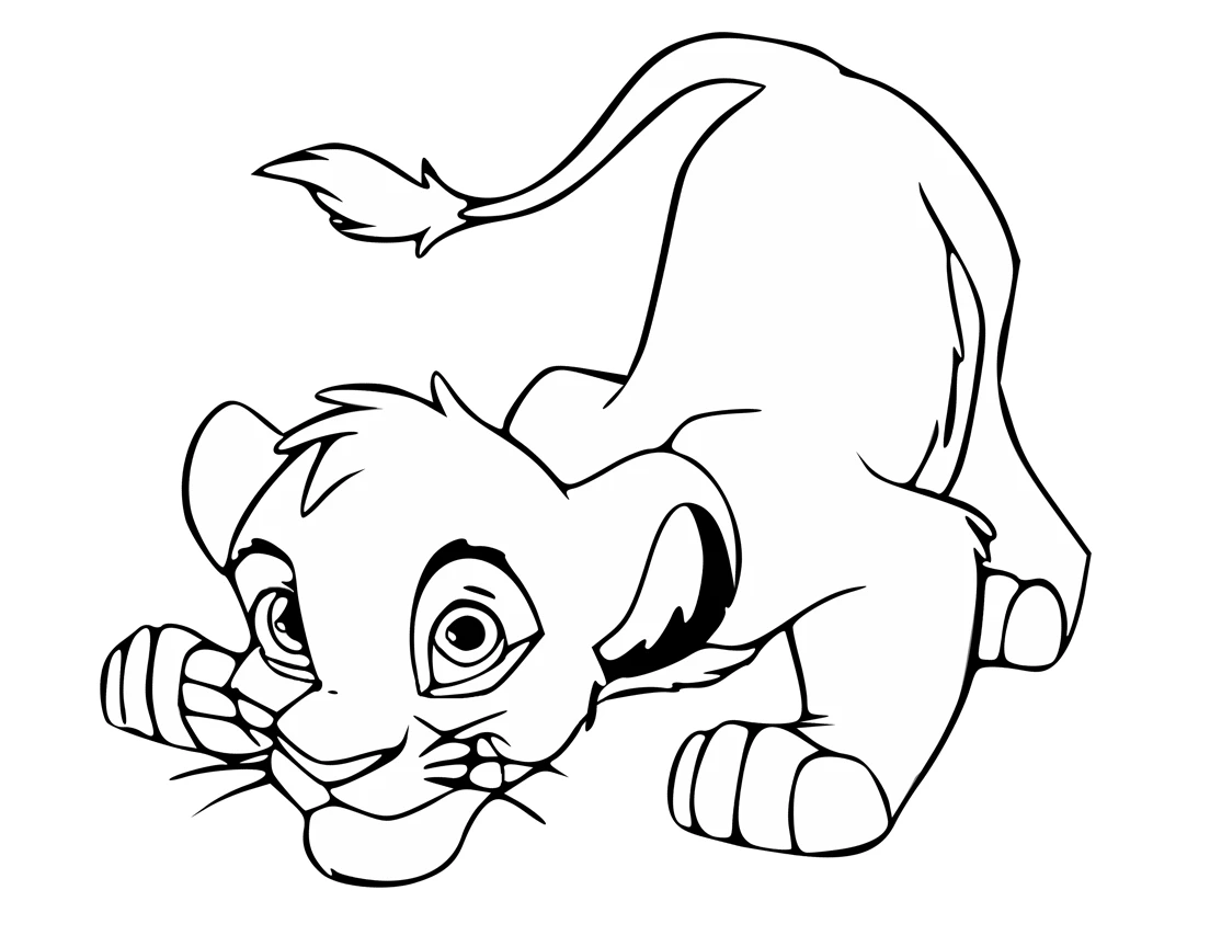 coloriage Mufasa a dessiner et imprimer