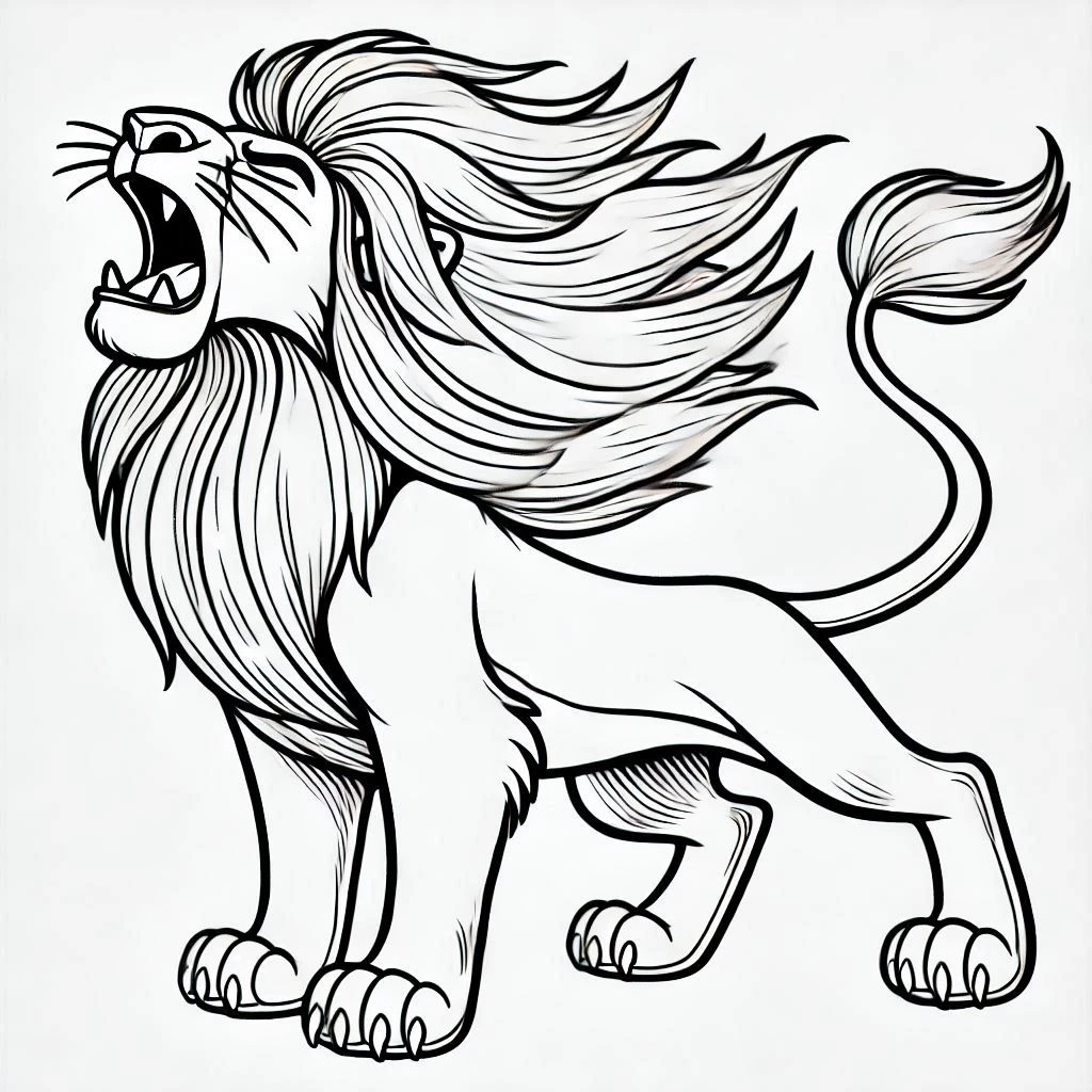 imprimer coloriage Mufasa