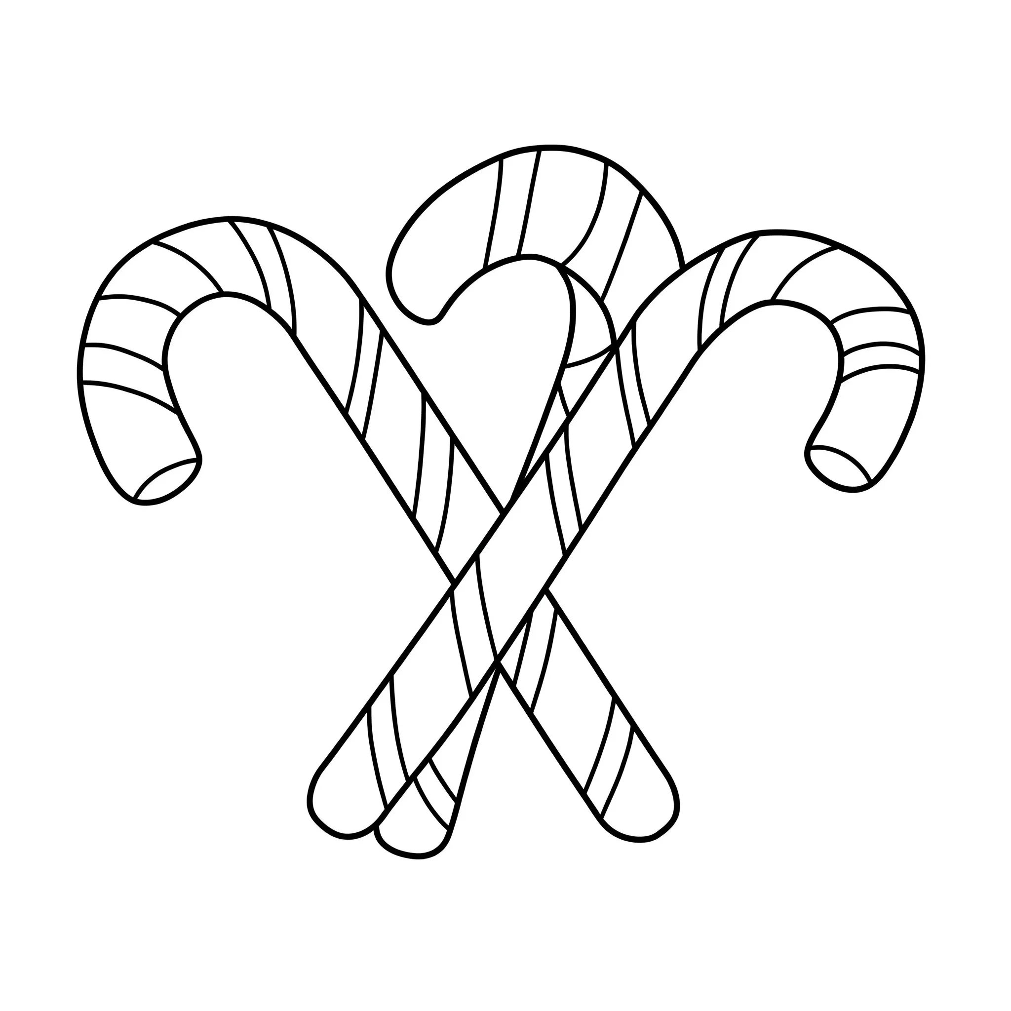 coloriage Plusieurs sucres d’orge croisés pour enfant de 5 ans