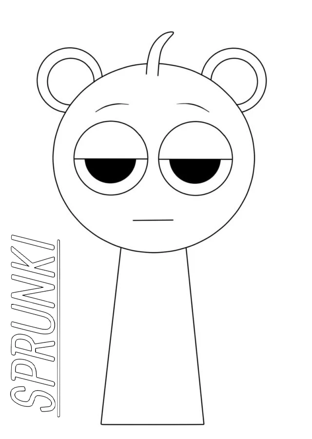 image de coloriage Sprunki pour enfant