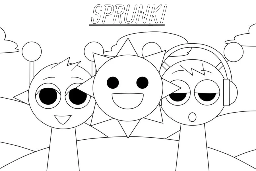 coloriage Sprunki en ligne 1