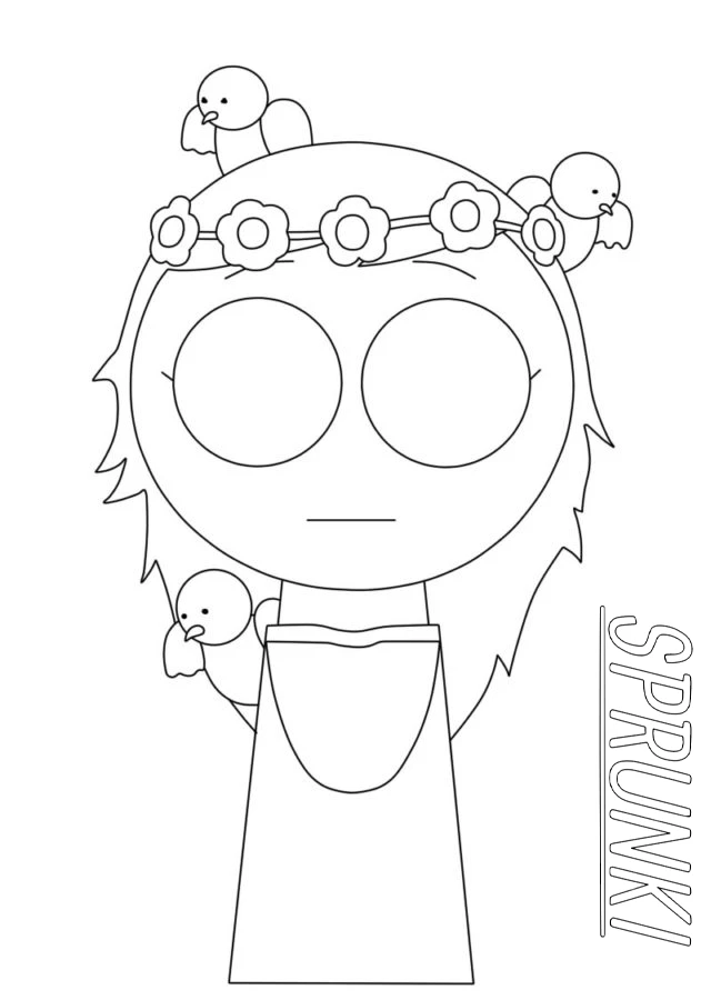 coloriage Sprunki a colorier en ligne gratuitement