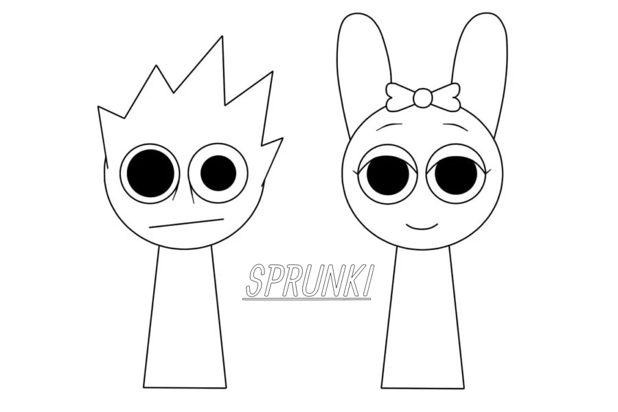 coloriage Sprunki et dessin a imprimer