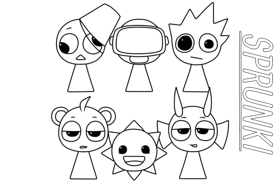 Free Sprunki Coloring Pages Free Sprunki Coloring Pages