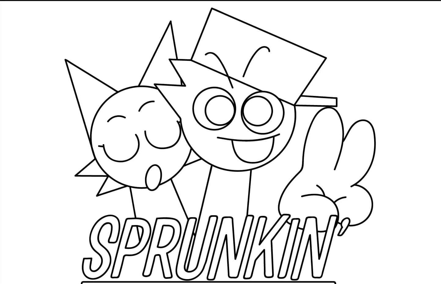 coloriage Sprunki a dessiner et imprimer